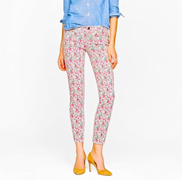 J. Crew Denim - J.Crew Liberty Art Fabrics Emma & Georgina Floral Toothpick Skinny Ankle Jeans